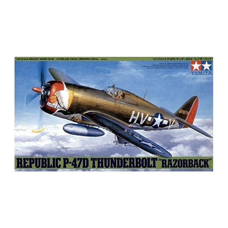61086 - US RE. P-47D THUNDERB. RAZORBACK 1/48