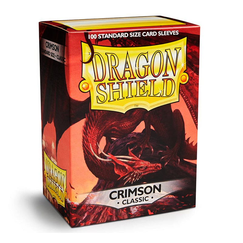 Dragon Shield Standard Classic crimson sleeves