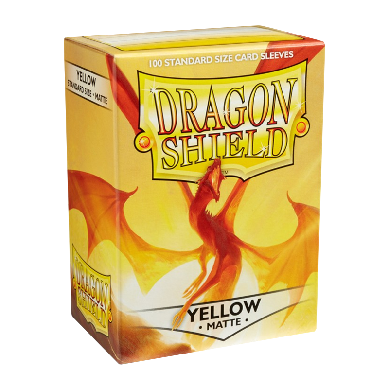 Dragon Shield Standard Matte Yellow sleeves