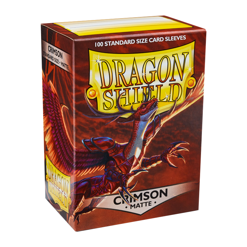 Dragon Shield Standard Matte crimson sleeves