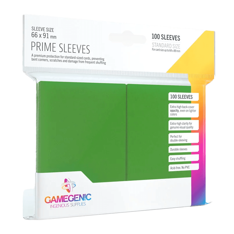 Gamegenic Standard Matte Prime Sleeves green 100 kom
