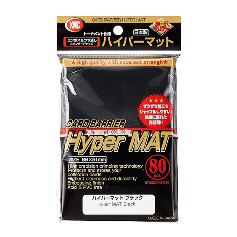 KMC hyper matte standard sleeves black