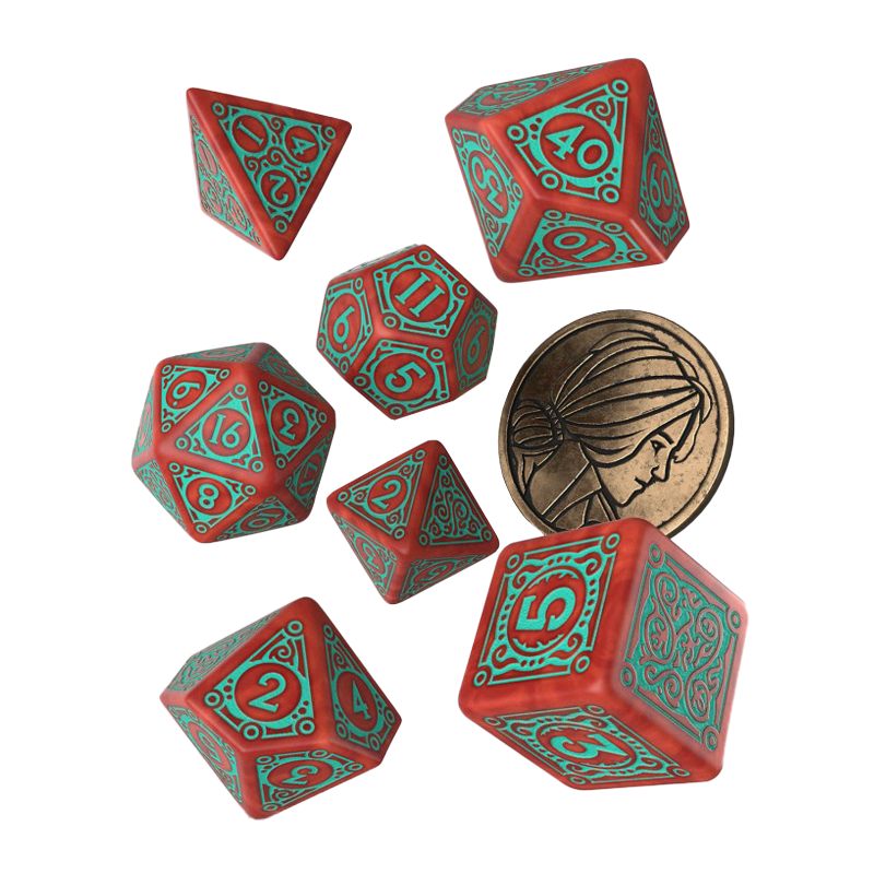 Q WORKSHOP THE WITCHER DICE SET TRISS MERIGOLD THE FEARLESS