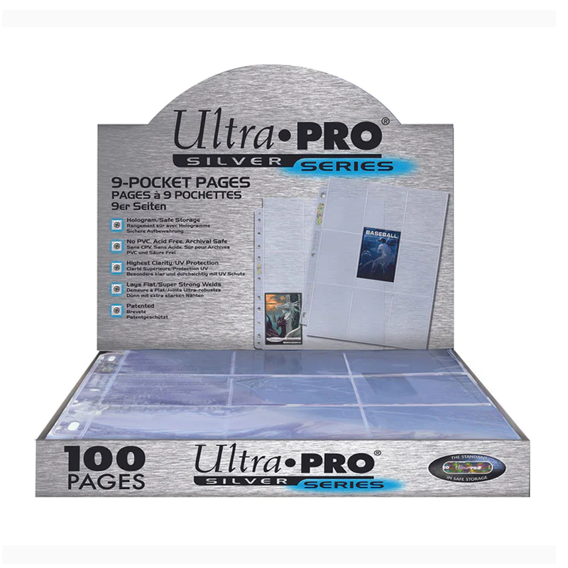 Ultra Pro 9 Pocket Page Silver Series