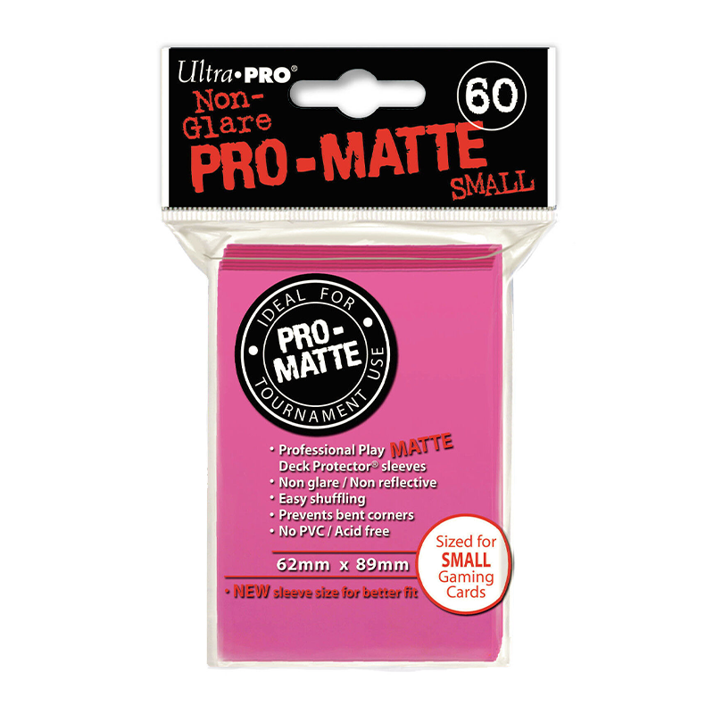 Ultra Pro Matte Bright Pink Small Sleeves