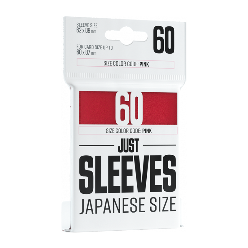 gamegenic just sleeves japanese red 60 kom