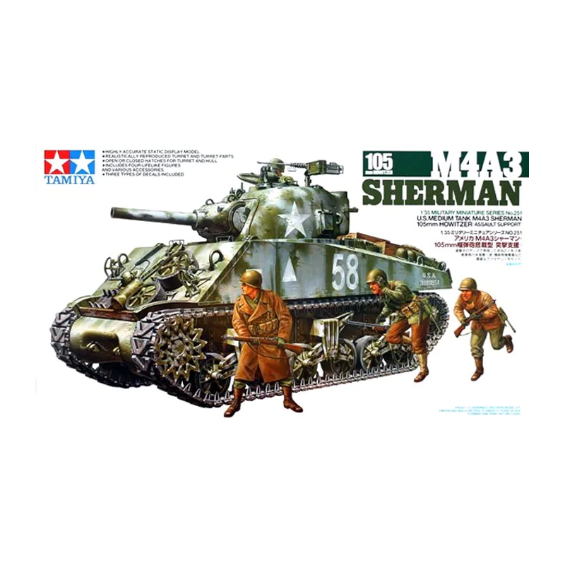 35251 - US SHERMAN M4A3 105MM HOWITZER 1/35