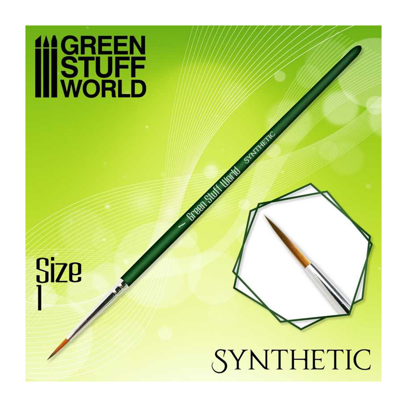 GREEN SERIES SYNTHETIC BRUSH - SIZE 1