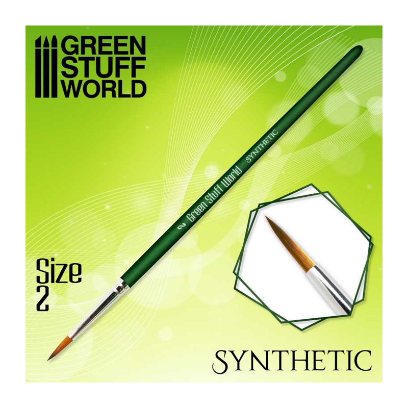 GREEN SERIES SYNTHETIC BRUSH - SIZE 2
