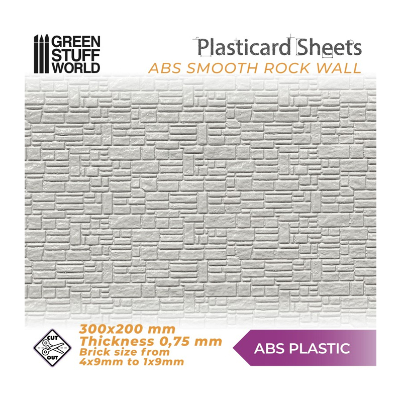 GSW: PLASTICARD - ABS SMOOTH ROCK WALL
