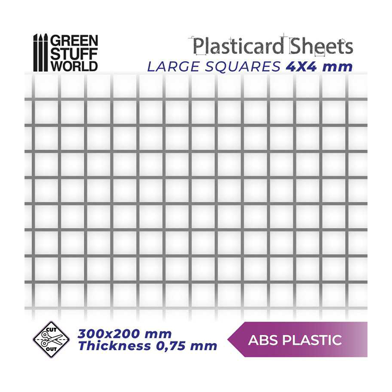 GSW: PLASTICARD - ABS SQUARE LARGE