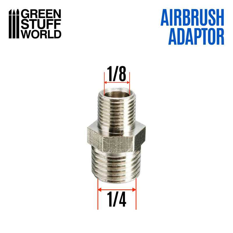 GSW: AIRBRUSH - ADAPTOR MALE 1/4' - 1/8'