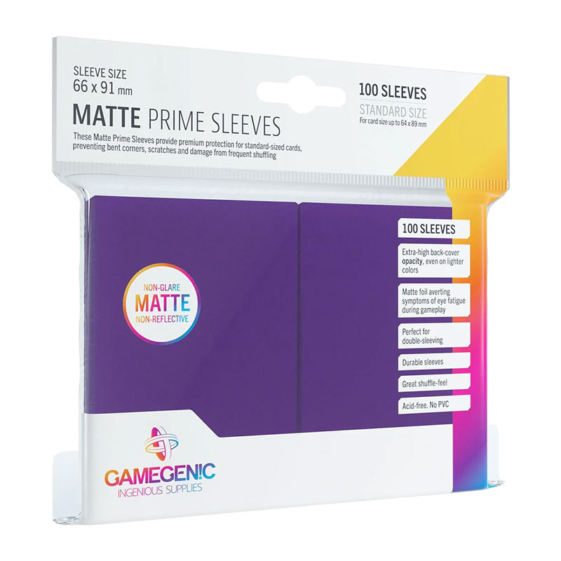 Gamegenic Standard Matte Prime Sleeves Purple 100 kom