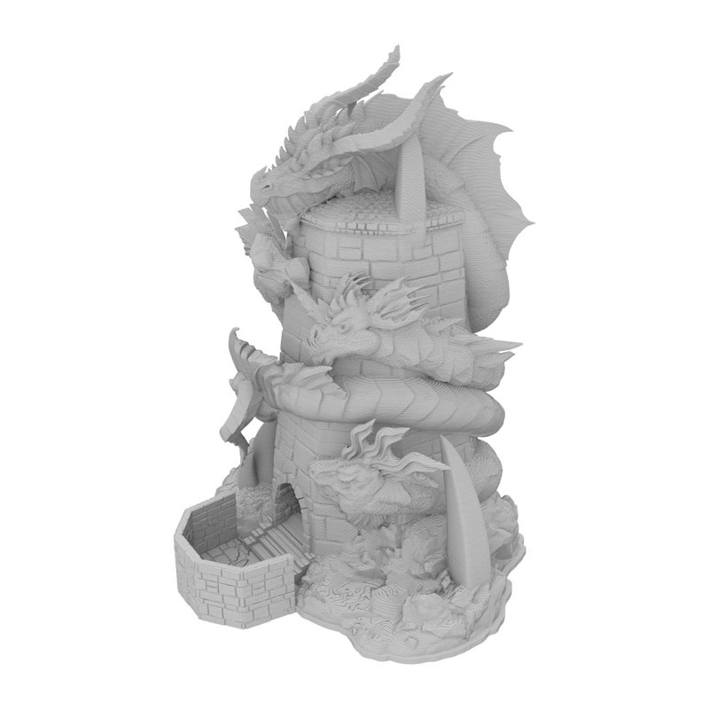 FATES END DICE TOWER - TIAMAT GREY