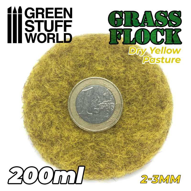 GSW: GRASS FLOCK - DRY YELLOW PASTURE 2-3MM