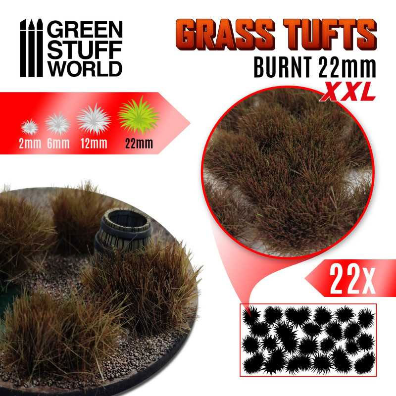 GSW: GRASS TUFTS BURNT 22MM XXL