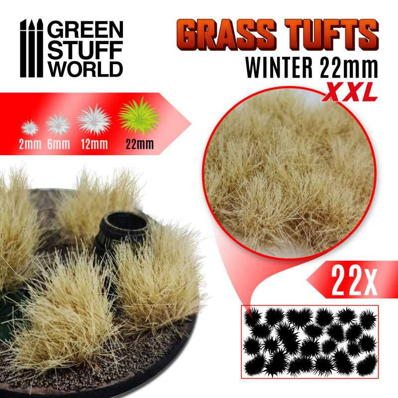 GSW: GRASS TUFTS WINTER 22MM XXL