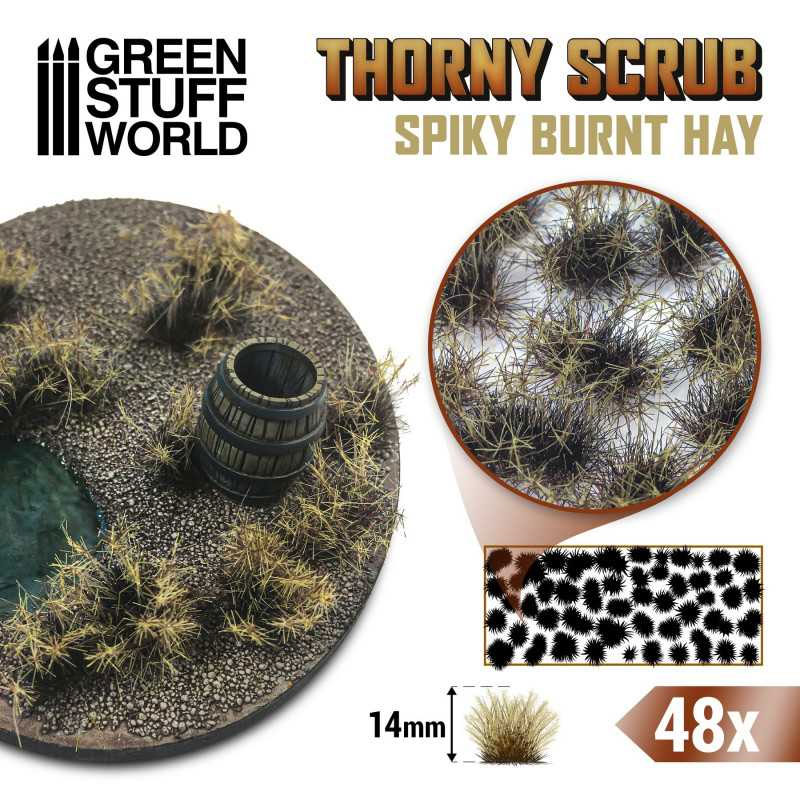 GSW: THORNY SCRUB SPIKY BURNT HAY - 14MM