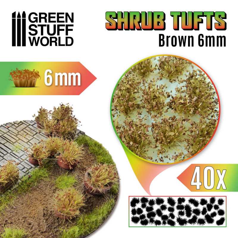 GSW: SHRUB TUFTS - BROWN 6MM