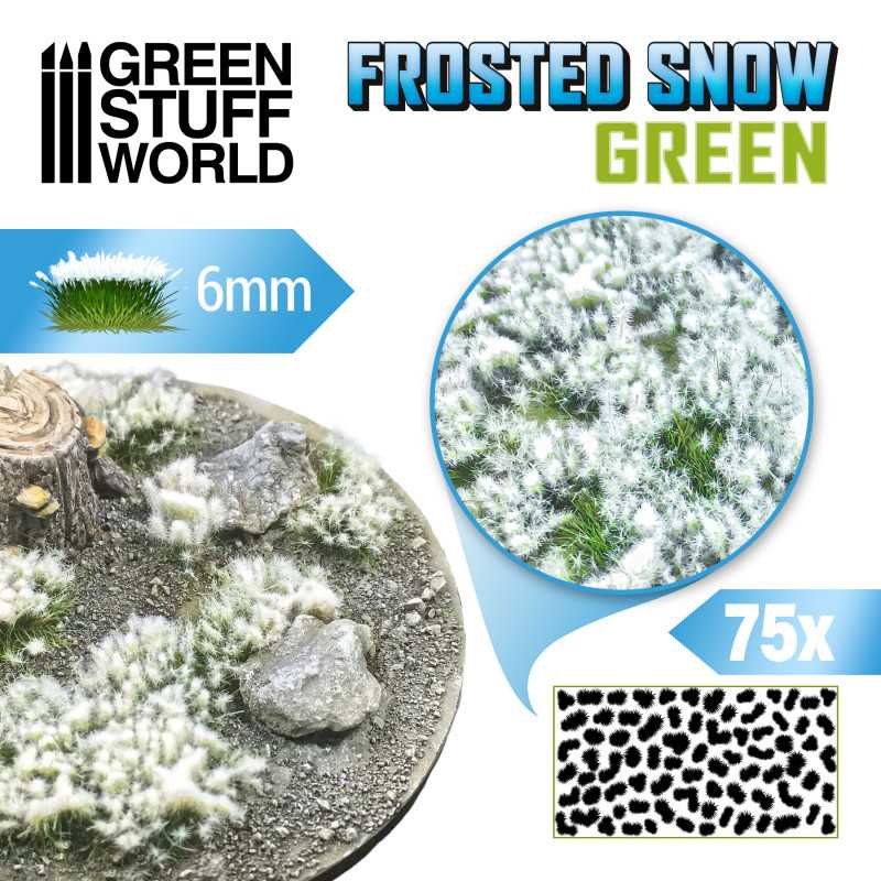GSW: FROSTED SNOW - GREEN 6MM