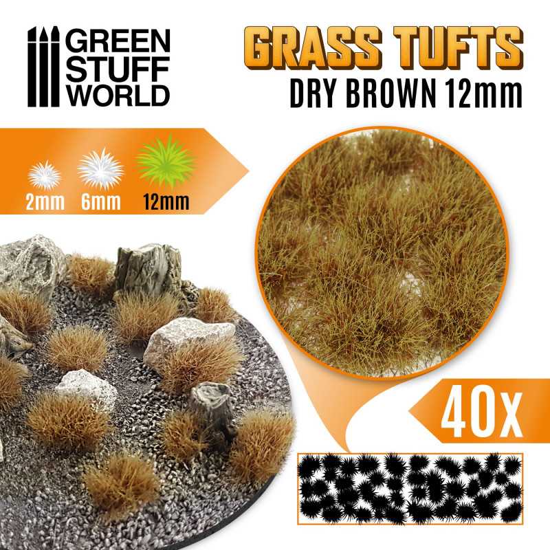 GSW: GRASS TUFTS - DRY BROWN 12MM