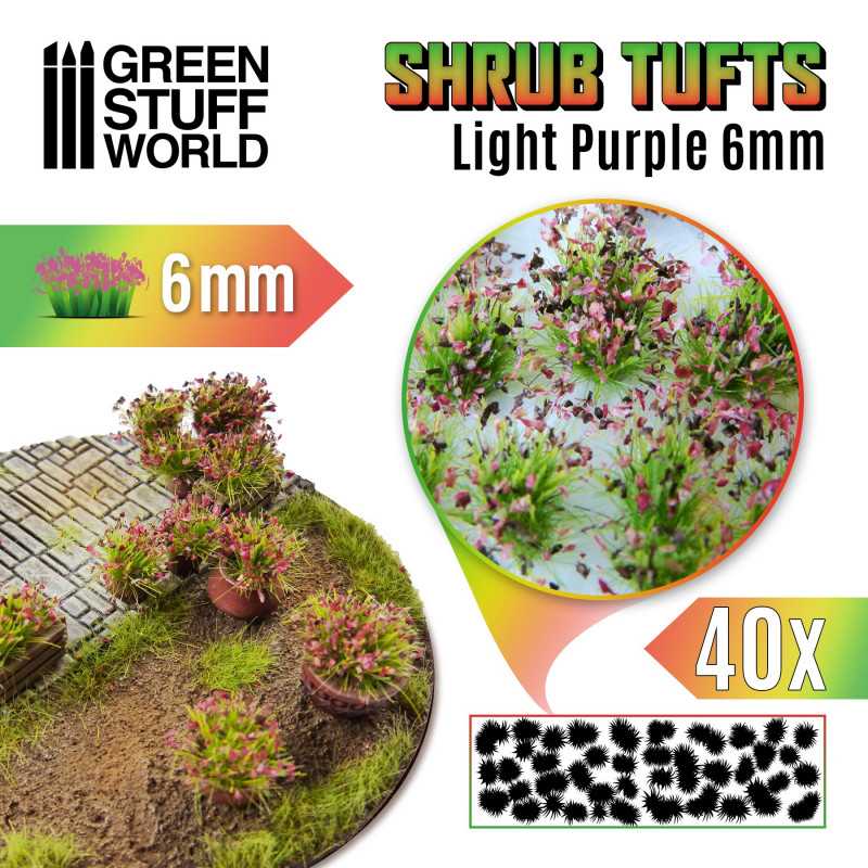 GSW: SHRUB TUFTS - LIGHT PURPLE 6MM