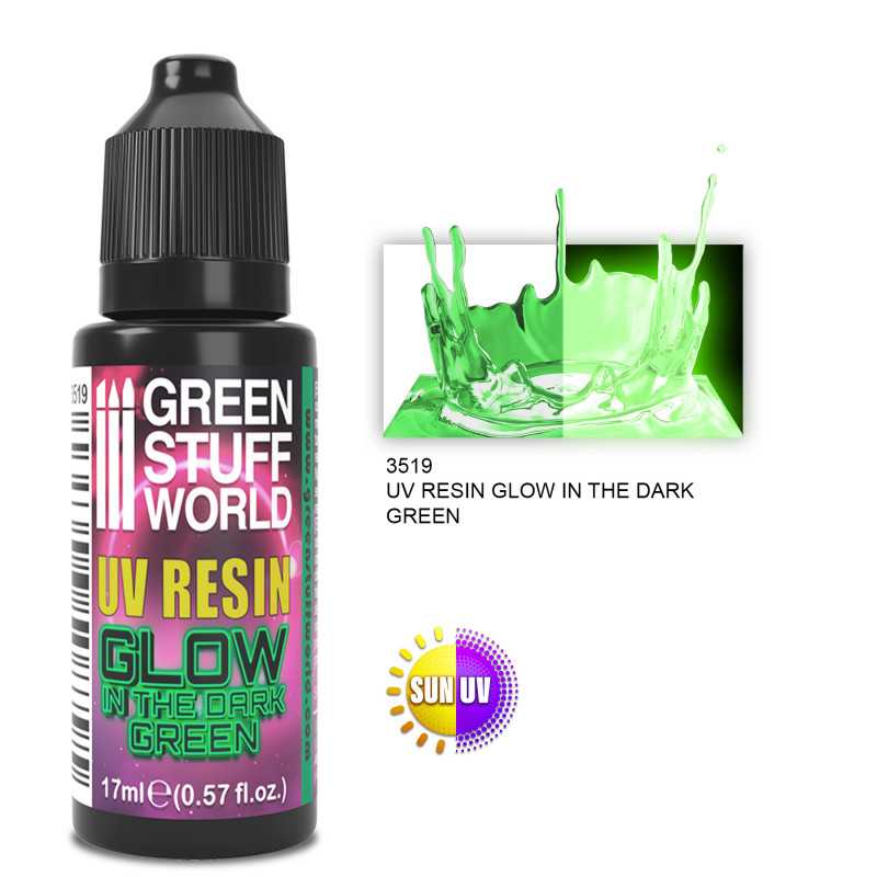 GSW: UV RESIN (GLOW IN THE DARK) GREEN