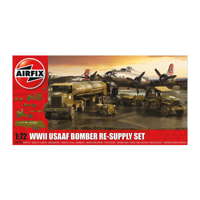 A06304 - WWII USAAF 8TH BOMBER RESUPPLY SET 1/72