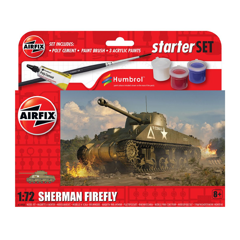 A55003 - SMALL STARTER SET SHERMAN FIREFLY 1/72