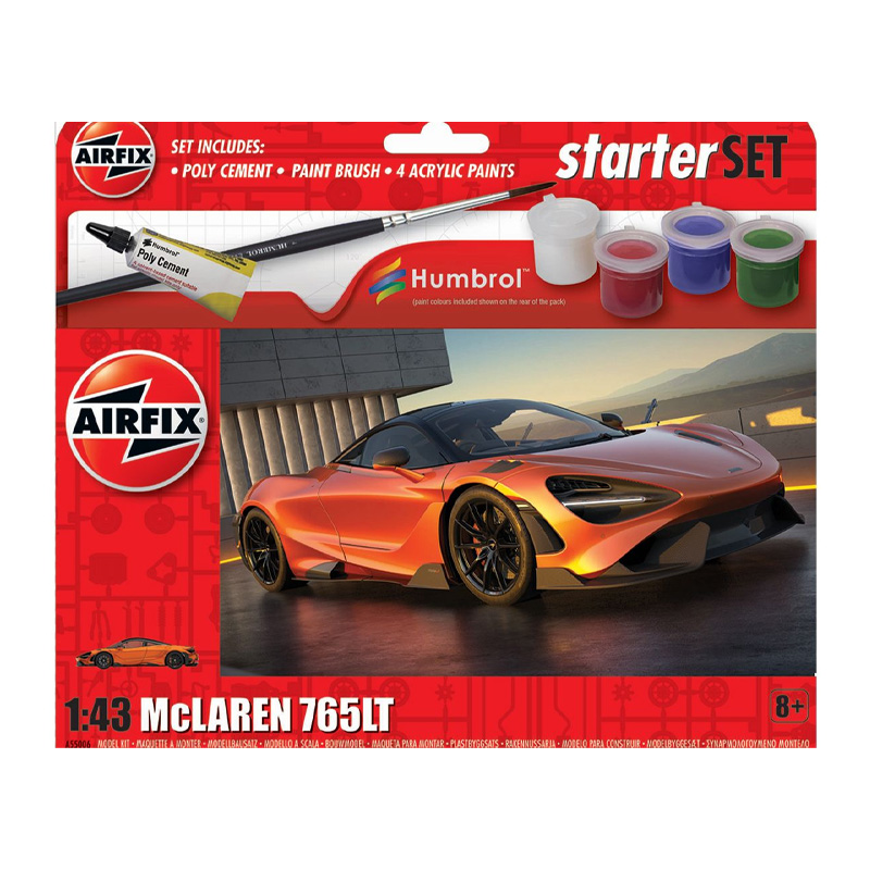 A55006 - STARTER SET MCLAREN 765 1/43