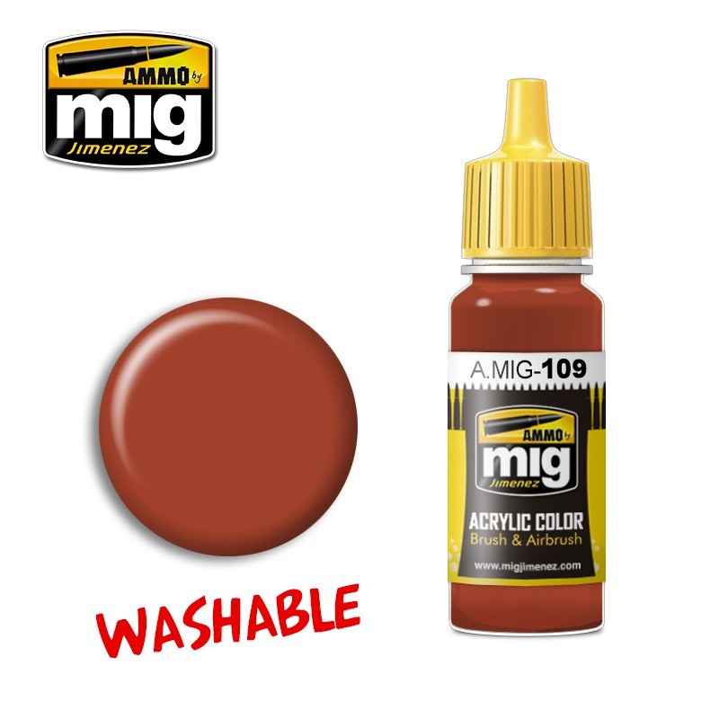 AMMO: 109 - WASHABLE RUST