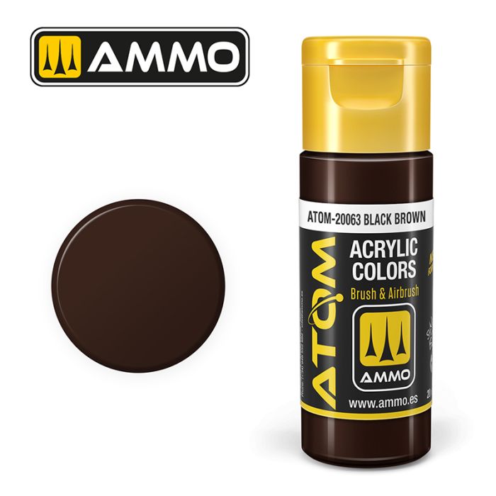 AMMO: 20063 - ATOM COLOR BLACK BROWN