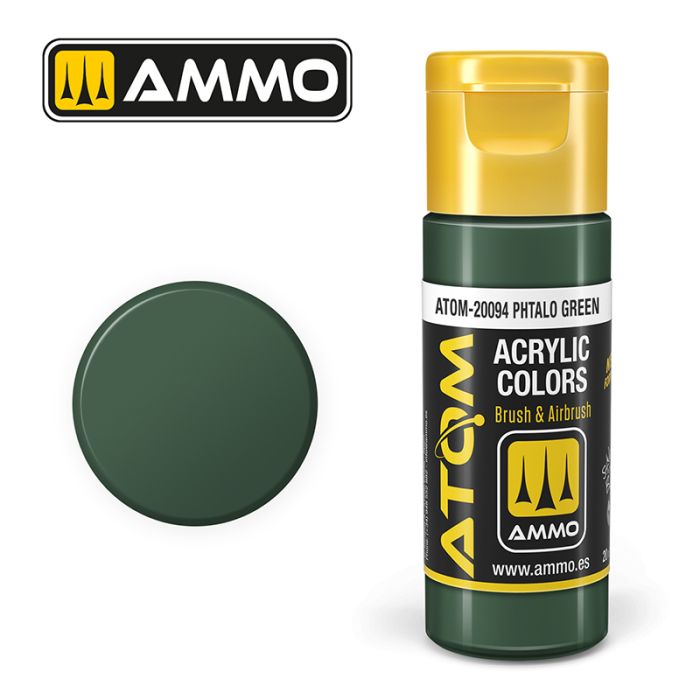 AMMO: 20094 - ATOM COLOR PHTALO GREEN