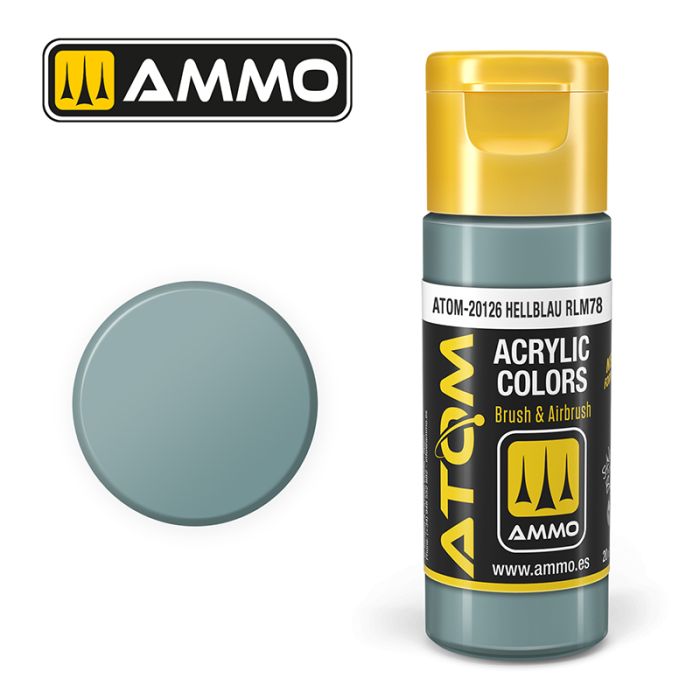 AMMO: 20126 - ATOM COLOR HELLBLAU RLM78