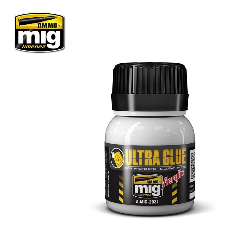 AMMO: 2031 - ULTRA GLUE - FOR ETCH, CLEAR PARTS & MORE (ACRYLIC WATERBASE GLUE)