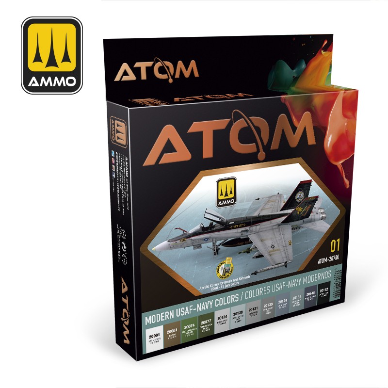 AMMO: 20700 - ATOM COLOR - MODERN USAF-NAVY COLORS