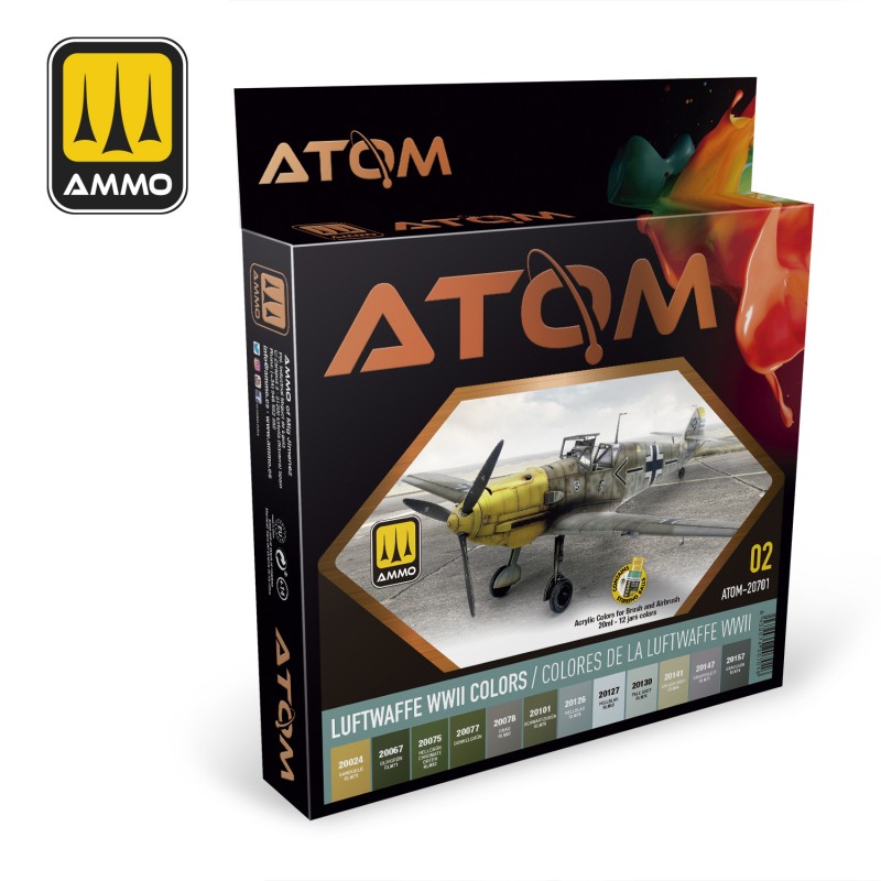 AMMO: 20701 - ATOM COLOR - LUFTWAFFE WWII COLORS