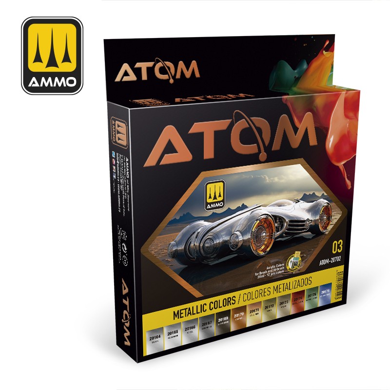 AMMO: 20702 - ATOM COLOR - METALLIC COLORS