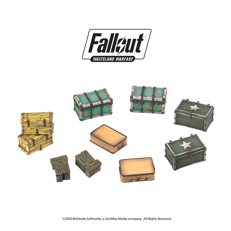 FALLOUT WASTELAND WARFARE - TERRAIN EXPANSION: CASES AND CRATES