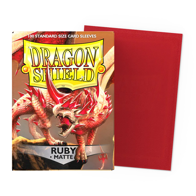 DRAGON SHIELD STANDARD MATTE RUBY SLEEVES