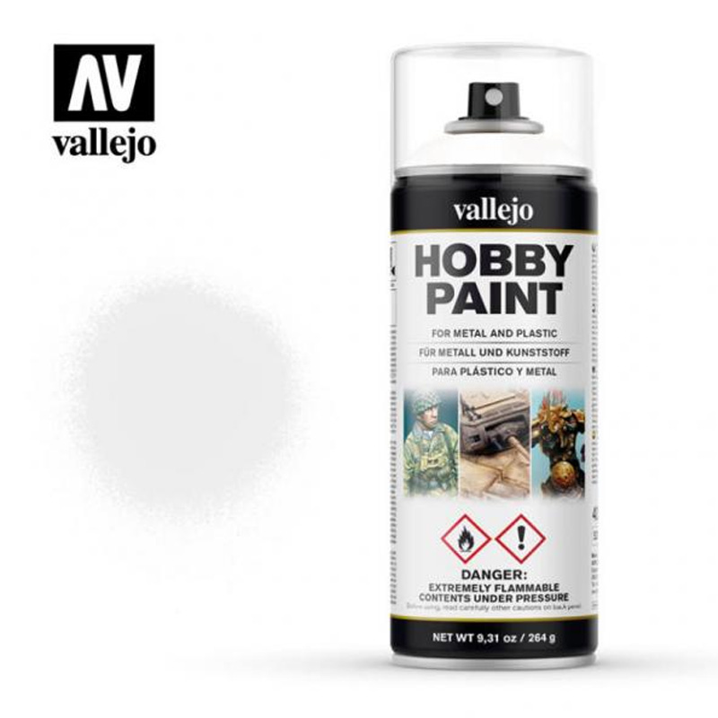 VALLEJO - PRIMER SPRAY/ BASIC PRIMER - WHITE