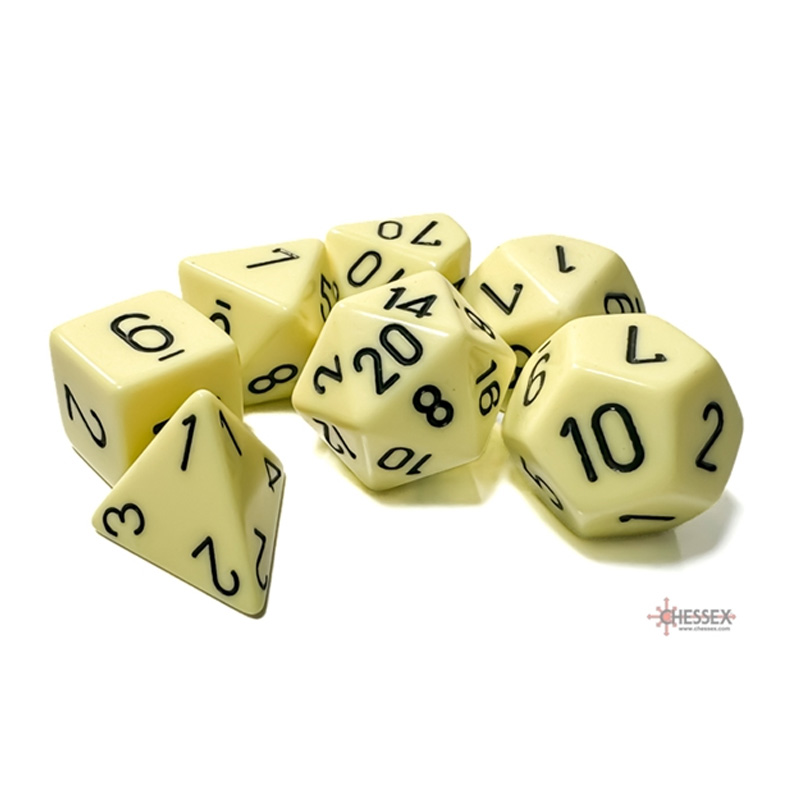 CHESSEX OPAQUE PASTEL YELLOW/BLACK SET KOCKICA