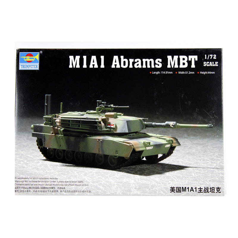 07276 - M1A1 ABRAMS MBT 1/72