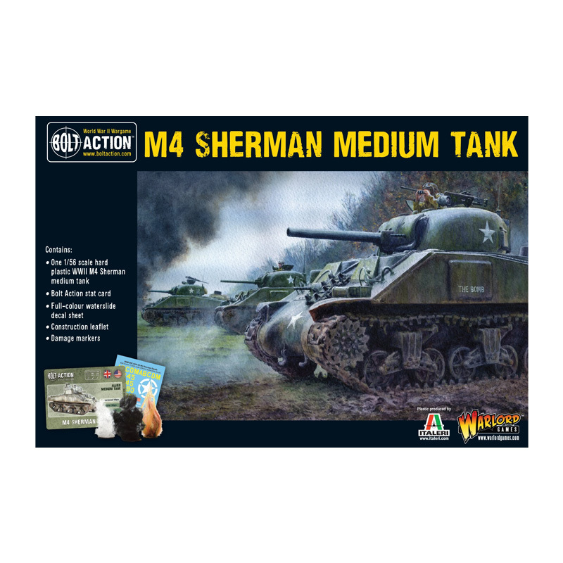 BOLT ACTION - M4 SHERMAN MEDIUM TANK - BOXED SET