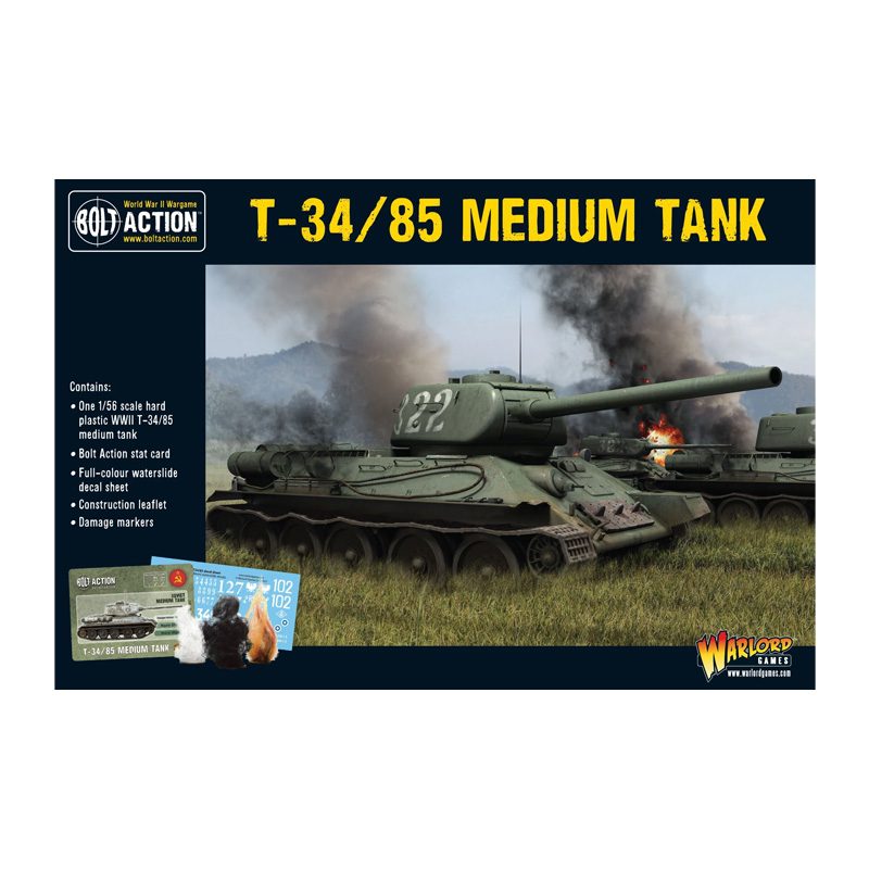 BOLT ACTION - T-34/85 MEDIUM TANK - BOXED SET