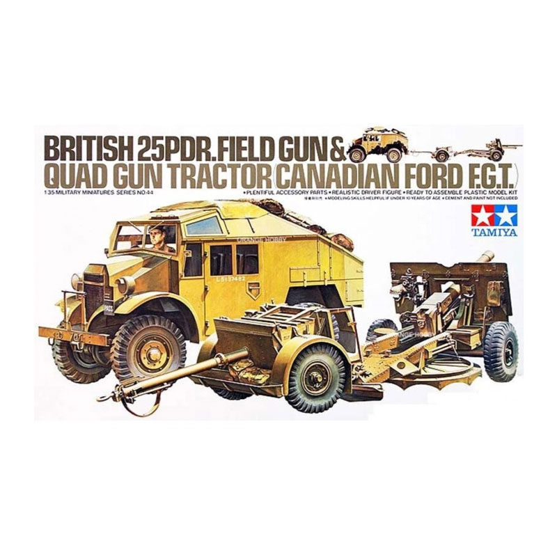 35044 - BRITISH 25PDR FIELD GUN W/VEHICLE 1/35