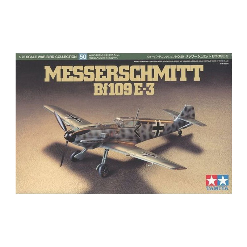 60750 - GERMAN MESSERSCHMITT BF-109 E-3 1/72