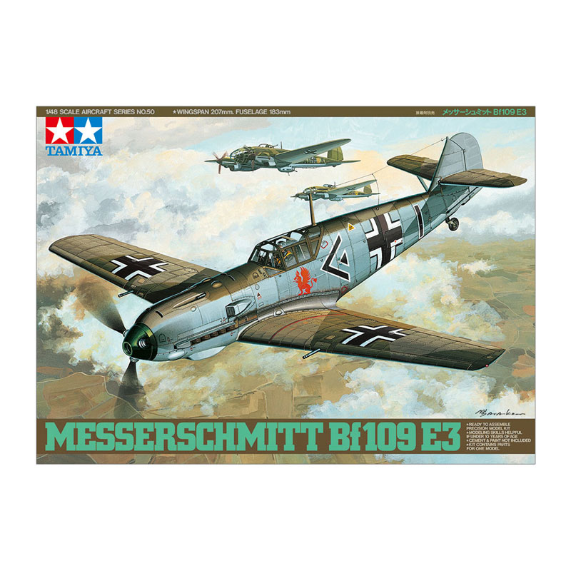 61050 - GER. MESSERSCHMITT BF109 E3 1/48