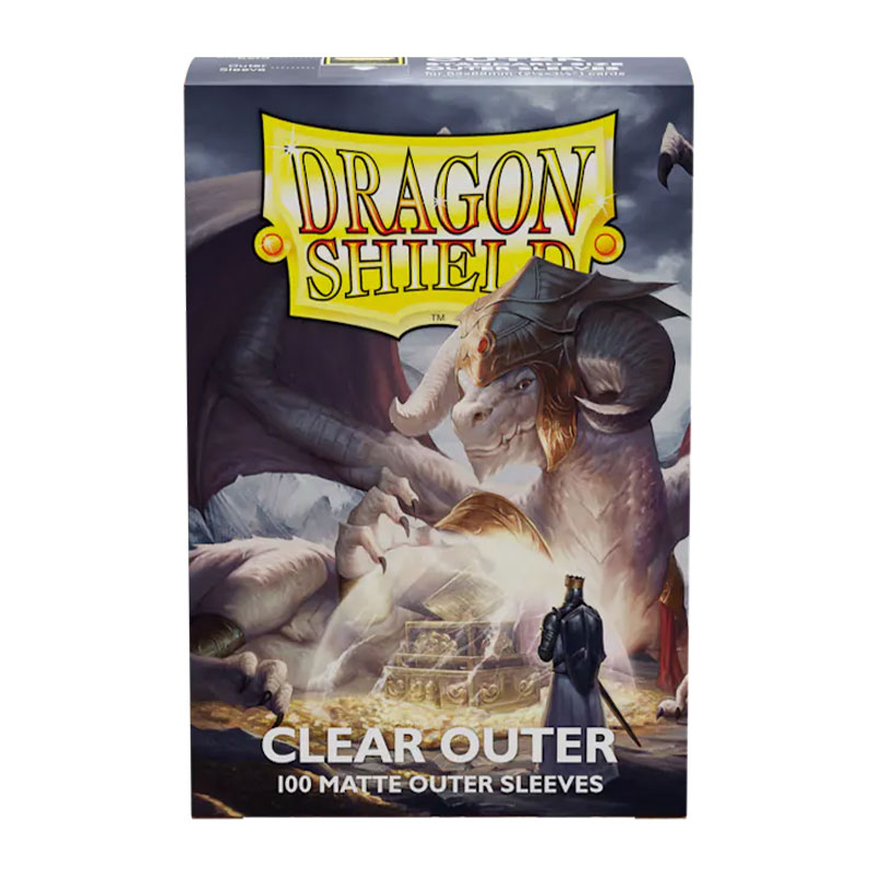 DRAGON SHIELD STANDARD SIZE OUTER SLEEVES MATTE CLEAR