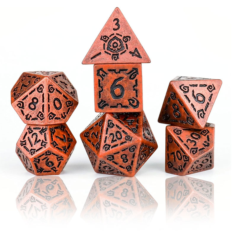 SIRIUS DICE - DICE SET - ILLUSORY METAL COPPER